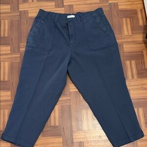 Sonoma Navy Blue Women's Chino Cropped Pants
